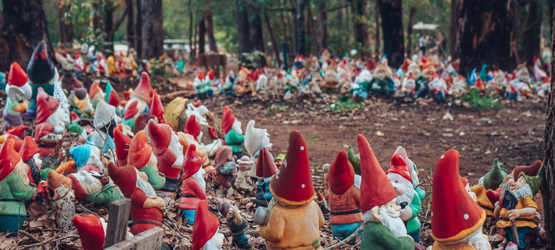 Gnomes in the Ferguson Valley in Western Australia