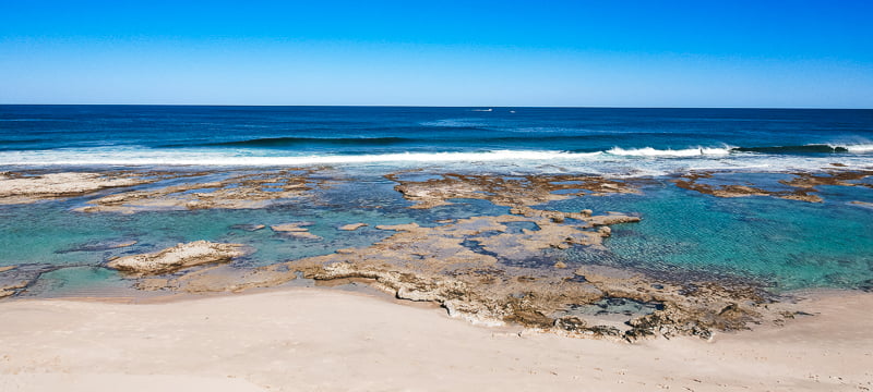 The beautiful blue holes in Kalbarri