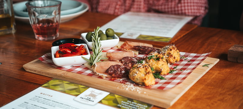 Antipasto Platter at La Fattoria in the Perth Hills