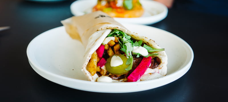 Yummy kebab at a local Perth restaurant