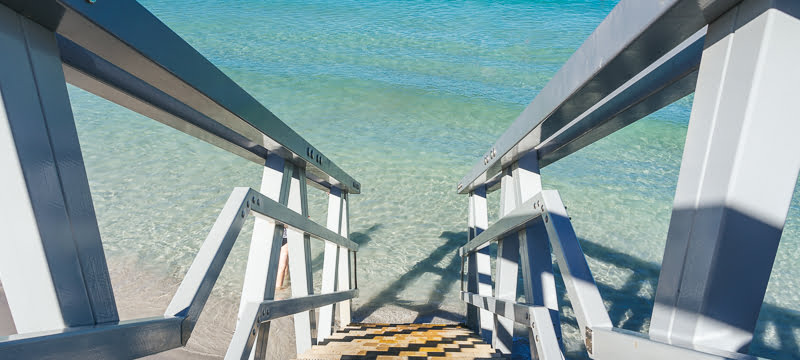 The staircase descending to Coogee Beach