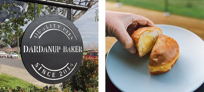 The Dardanup Baker, known for its pies and donuts.