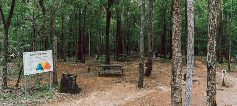 Honeymoon Pool campground is a great place to camp when in the Ferguson Valley
