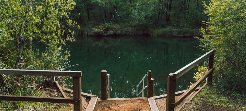 Long Pool, a quiet swimming spot on the Collie River.