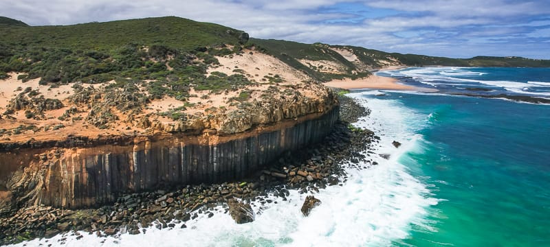 Exploring Black Point on a 4WD tour.