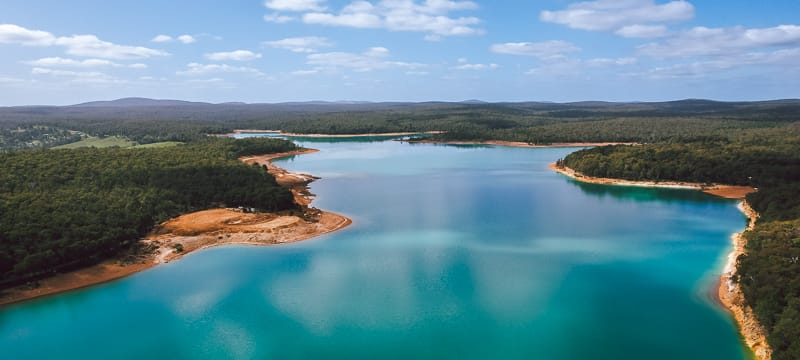 Logue Brook Dam near Harvey.