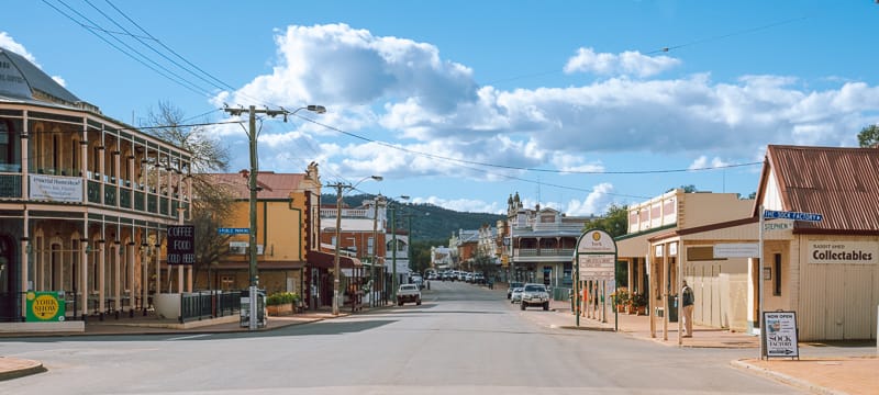 The main street of York in Western Australia, a beautiful spot for an overnight getaway from Perth