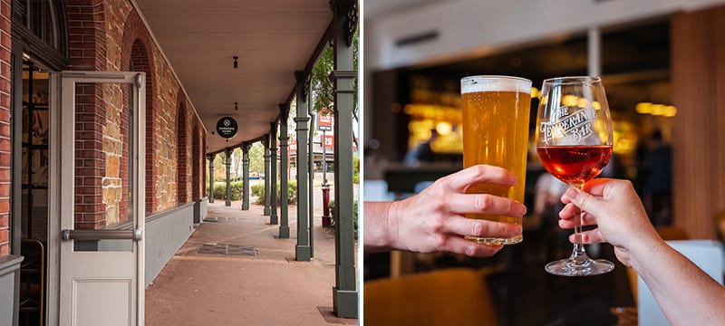 Inside the boutique Farmers' Home Hotel in Northam.